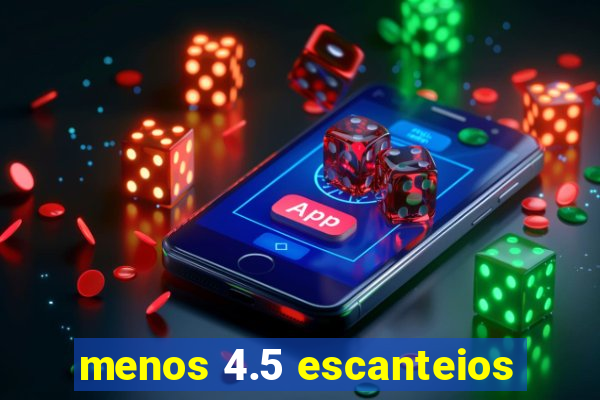 menos 4.5 escanteios